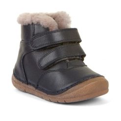 Buty dziecięcie za kostkę Froddo (G2110143). Czarne obuwie trekkingowe damskie Froddo, za kostkę, bez zapięcia. Za 219.00 zł.