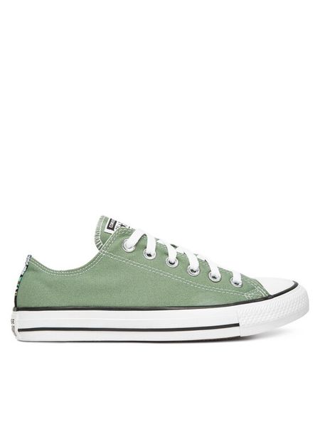 Converse Trampki Chuck Taylor All Star Mini Flowers A14982C Zielony. Zielone trampki i tenisówki damskie Converse, bez wzorów, z materiału, bez zapięcia. Za 219.99 zł.