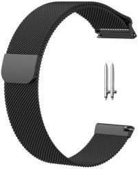 STALOWA BRANSOLETA MILANESE DO ZEGARKA SMARTWATCH 24MM. Szare zegarki smartwatch Best Accessories, bez wzorów. Za 74.13 zł.