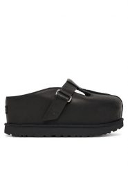 Ugg Klapki W Goldenstar Hi Clog 1169591 Czarny. Czarne klapki damskie UGG, bez wzorów, ze skóry, bez obcasa, bez zapięcia. Za 749.99 zł.