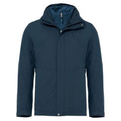 Kurtka VAUDE Caserina. Niebieskie kurtki męskie Vaude, m, bez wzorów, z hardshellu, z kapturem, trekkingowe, primaloft. Za 1,416.40 zł.