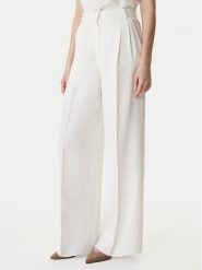 Marella Spodnie materiałowe Adito 2615131221 Écru Straight Fit. Spodnie materiałowe damskie Marella, bez wzorów, z materiału. Za 639.99 zł.