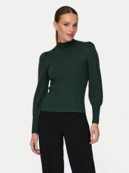ONLY Sweter Katia 15232494 Zielony Regular Fit. Zielone swetry nierozpinane damskie ONLY, l, bez wzorów, z wiskozy, bez kołnierzyka, bez ramiączek. Za 169.99 zł.