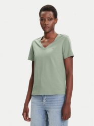 Gant T-Shirt Shield 4200750 Zielony Regular Fit. Zielone t-shirty damskie GANT, m, bez wzorów, z bawełny, bez kołnierzyka, bez ramiączek. Za 139.99 zł.