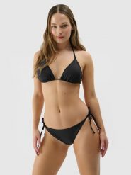 4F Góra od bikini damska - czarna M. Czarne bikini 4F, m, bez wzorów, z elastanu. Za 49.99 zł.