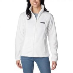 Bluza sportowa damska Columbia Benton Springs. Białe bluzy damskie Columbia, l, bez wzorów, sportowe, bez ramiączek, bez kaptura. Za 199.99 zł.