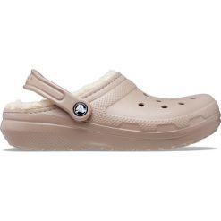 Klapki Crocs Classic Lined Clog Dorośli. Brązowe klapki męskie Crocs, bez wzorów, z materiału, bez zapięcia. Za 199.99 zł.