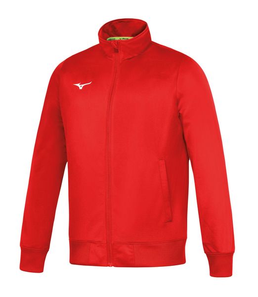 Kurtka z dresu Mizuno Team Core. Niebieskie kurtki sportowe damskie Mizuno, xl, bez wzorów, z dresówki, bez ramiączek, bez kaptura, na fitness i siłownię. Za 178.10 zł.