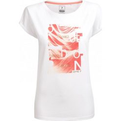 T-shirt damski TSD607 - biały - Outhorn. Białe t-shirty damskie Outhorn, bez wzorów, z materiału, bez kołnierzyka, bez ramiączek. W wyprzedaży za 24.99 zł.
