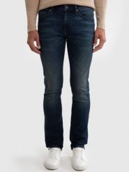 Jeansy męskie dopasowane granatowe Terry 563. Niebieskie eleganckie spodnie męskie BIG STAR, z jeansu, eleganckie. W wyprzedaży za 229.99 zł.