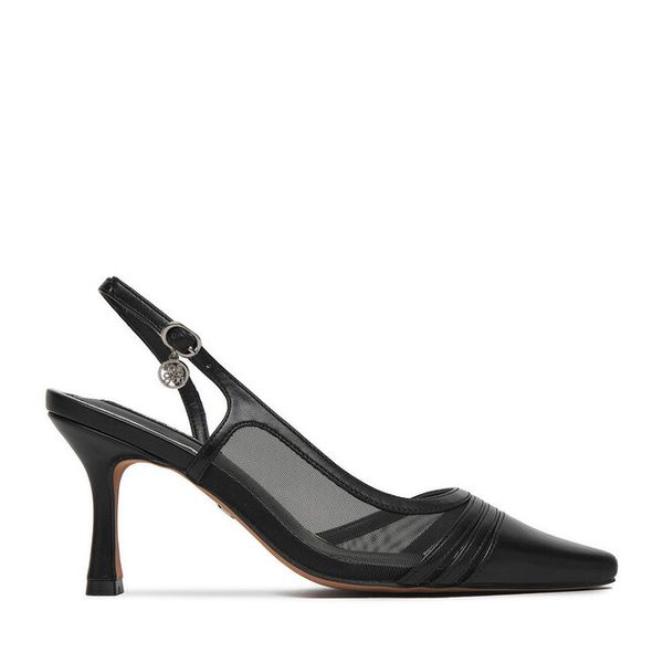 Szpilki Nine West. Czarne szpilki damskie Nine West, bez wzorów, bez obcasa, na szpilce, bez zapięcia. Za 113.99 zł.