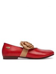 Laura Vita Baleriny Florineo 01 Czerwony. Czerwone balerinki damskie Laura Vita, bez wzorów, ze skóry, bez obcasa, bez zapięcia. Za 449.99 zł.