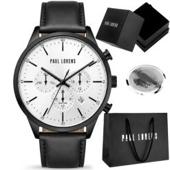 Zegarek Paul Lorens Zegarek męski Paul Lorens LARGO skórzany Dual Time idealny na prezent. Zegarki męskie Paul Lorens, bez wzorów. Za 239.00 zł.