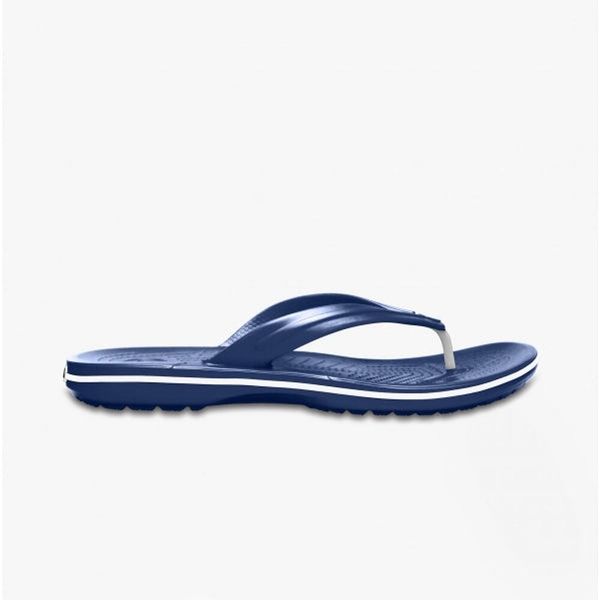 Klapki japonki męskie Crocs CROCBAND FLIP. Białe klapki męskie Crocs, bez wzorów, bez zapięcia. W wyprzedaży za 119.00 zł.