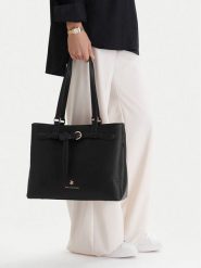 Beverly Hills Polo Club Torebka CEO-BHPC-C-004-09 Czarny. Czarne shopperki damskie Beverly Hills Polo Club, bez wzorów, z materiału, bez dodatków. Za 269.99 zł.