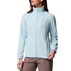 Bluza Columbia Benton Springs Full Zip Niebieska. Niebieskie bluzy damskie Columbia, s, bez wzorów, bez ramiączek, bez kaptura. Za 250.35 zł.