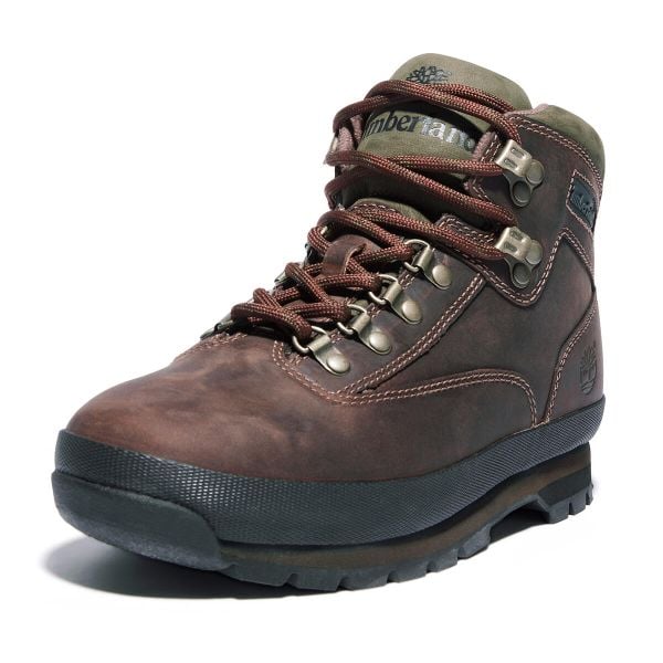 Buty męskie trekkingowe Timberland Euro Hiker Leather Md Brown. Brązowe buty zimowe męskie Timberland, bez zapięcia. Za 720.65 zł.