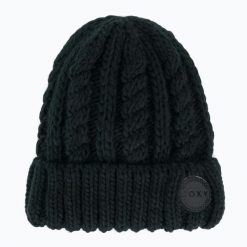 Czapka zimowa damska ROXY Tram Beanie. Czarne czapki damskie Roxy, na zimę, bez wzorów, z materiału, sportowe. Za 139.99 zł.
