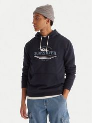 Quiksilver Bluza Screen Fleece Classic EQYFT05137 Granatowy Regular Fit. Niebieskie bluzy męskie Quiksilver, m, bez wzorów, z bawełny, bez ramiączek, bez kaptura. Za 249.99 zł.