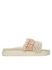 Inuikii Klapki Loose Knitted 70104-110 Beżowy. Brązowe klapki damskie Inuikii, bez wzorów, z materiału, bez obcasa, bez zapięcia. Za 619.99 zł.
