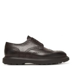 Półbuty Polo Ralph Lauren. Brązowe buty wizytowe męskie Polo Ralph Lauren, bez wzorów, bez obcasa, bez zapięcia. Za 1,499.00 zł.