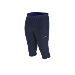 Spodnie piłkarskie Kipsta CLR 3/4. Czarne spodnie sportowe męskie KIPSTA, l, bez wzorów, z dresówki, na fitness i siłownię. Za 99.99 zł.