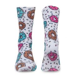 Skarpety sportowe Elitex Training Donut. Białe skarpetki damskie ELITEX TRAINING, bez wzorów, z elastanu. Za 50.99 zł.