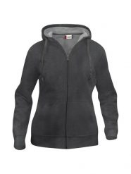 Clique Basic Hoody Full Zip Women – damska bluza z kapturem anthracite melange. Szare bluzy damskie CLIQUE, xs, bez wzorów, z bawełny, bez ramiączek, z kapturem. Za 187.03 zł.