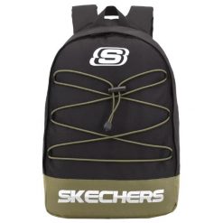 Plecak unisex Skechers Pomona Backpack pojemność 18 L. Czarne plecaki damskie Skechers, bez wzorów, sportowe. Za 69.99 zł.