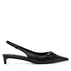 Sandały Dolce&Gabbana. Czarne sandały damskie Dolce&Gabbana, bez wzorów, bez obcasa, na szpilce, bez zapięcia. Za 2,769.00 zł.