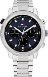 ZEGAREK MĘSKI TOMMY HILFIGER Troy 1792104 + BOX. Zegarki męskie Tommy Hilfiger, bez wzorów. Za 377.86 zł.