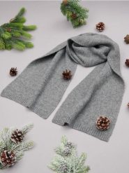 Szalik - szary. Szare szaliki męskie Sinsay, bez wzorów. Za 39.99 zł.