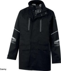 Kurtka męska Delta Plus GRAFIZ - Lekka kurtka parka przeciwdeszczowa niepprzemakalna wiatroodporna kaptur odpinany 4 kieszenie membrana antybakteryjna. Parki męskie DELTA PLUS, m, bez wzorów, z poliesteru, bez kołnierzyka, bez kaptura. Za 345.44 zł.