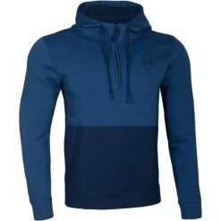 Bluza męska Under Armour Threadborne 1/2 Fitted ZIP. Niebieskie bluzy męskie Under Armour, m, bez wzorów, casualowe, bez ramiączek, bez kaptura. Za 269.00 zł.