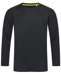 Longsleeve Sportowy, Koszulka, T-shirt z Długim Rękawem, Czarny, Raglanowe Rękawy. Czarne koszulki sportowe męskie Stedman, m, bez wzorów, z materiału, bez ramiączek, na fitness i siłownię. Za 64.00 zł.