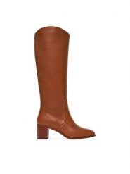 LAUREN RALPH LAUREN Kozaki Charly Bo Tal 802974388001 Brązowy. Brązowe kozaki damskie Lauren Ralph Lauren, bez wzorów, ze skóry, bez obcasa, na słupku, bez zapięcia. Za 1,329.00 zł.