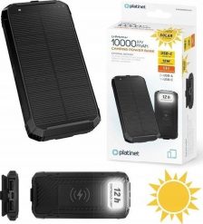 Powerbank Green Cell PLATINET POWER BANK 10000 mAh WIRELESS CHARGER 15W SOLAR PANEL 2x USB-A + USB-C [46030]. Zielone powerbanki Green Cell. Za 62.48 zł.