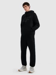 4F Spodnie dresowe joggery męskie - czarne 3XL. Czarne spodnie sportowe męskie 4F, m, bez wzorów, z bawełny. Za 149.99 zł.