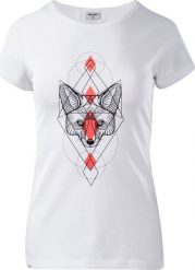Hitec Damska koszulka Hi-tec LADY CLORI white/dark grey/hot coral rozmiar XS. Białe bluzki damskie HITEC, xs, bez wzorów, bez kołnierzyka, bez ramiączek. Za 49.03 zł.
