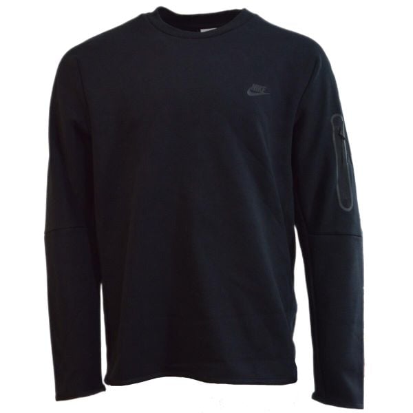 Bluza męska bawełniania Nike Tech Fleece Czarna - CU4505-010 XL. Czarne bluzy męskie Nike, m, bez wzorów, z bawełny, sportowe, bez ramiączek, bez kaptura. Za 399.99 zł.