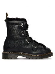 Dr. Martens Trapery 1460 Faux Fur Lined DM31876001 Czarny. Czarne trapery damskie Dr. Martens, ze skóry, bez zapięcia. Za 989.99 zł.