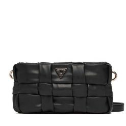 Torebka Guess. Czarne listonoszki damskie Guess, z aplikacjami, bez dodatków. Za 579.99 zł.
