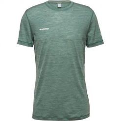 Koszulka sportowa męska Mammut Jade. Zielone koszulki sportowe męskie Mammut, m, bez wzorów, bez ramiączek, trekkingowe. Za 565.00 zł.