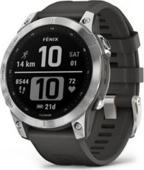 Zegarek sportowy Garmin Fenix 7 Grafitowy (010-02540-01). Szare zegarki sportowe Garmin, bez wzorów. Za 2,043.90 zł.