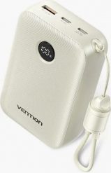 Vention 20000mAh 2 x USB-C 1x USB-A z wyświetlaczem 22.5W beżowy. Brązowe powerbanki . Za 109.90 zł.