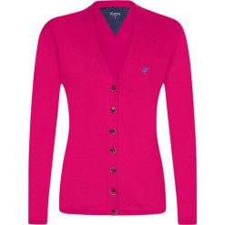 Kardigan w kolorze różowym. Czerwone kardigany damskie Denim Culture, l, bez wzorów, z bawełny, bez kołnierzyka. W wyprzedaży za 119.95 zł.