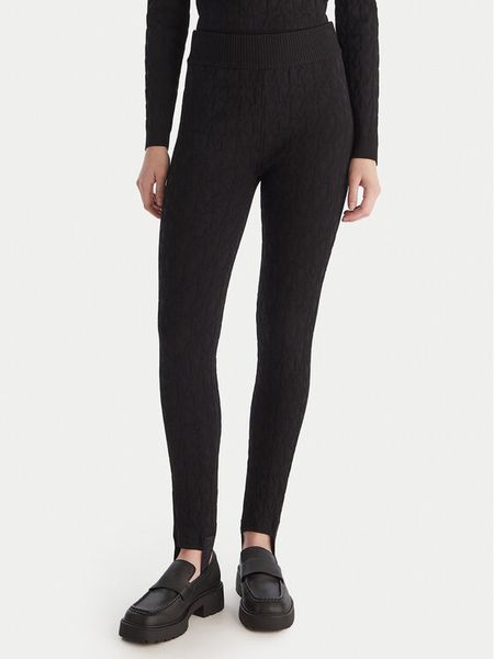 MICHAEL Michael Kors Legginsy MF530W7JWV Czarny Slim Fit. Czarne legginsy damskie MICHAEL Michael Kors, bez wzorów, z syntetyku. Za 339.99 zł.
