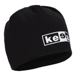 Czapka bawełniana KEEZA. Czarne czapki damskie KEEZA, bez wzorów, z bawełny, eleganckie. Za 29.00 zł.