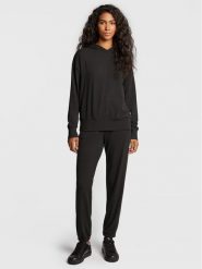 Seidensticker Piżama 12.500024 Czarny Regular Fit. Czarne piżamy damskie Seidensticker, bez wzorów, z bawełny, bez ramiączek. Za 389.99 zł.