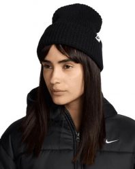 Czapka Nike U NK PEAK BEANIE TC WAF F24 L FZ2123-010. Czarne czapki damskie Nike, bez wzorów, z materiału. Za 99.00 zł.